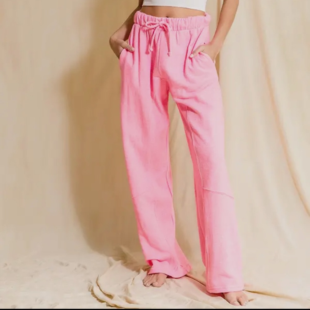 BUCKETLIST Bright Pink Sweat Pants